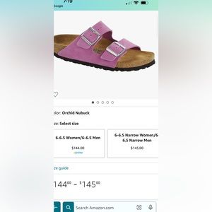 New Birkenstock Arizona Soft Footbed
Nubuck Leather